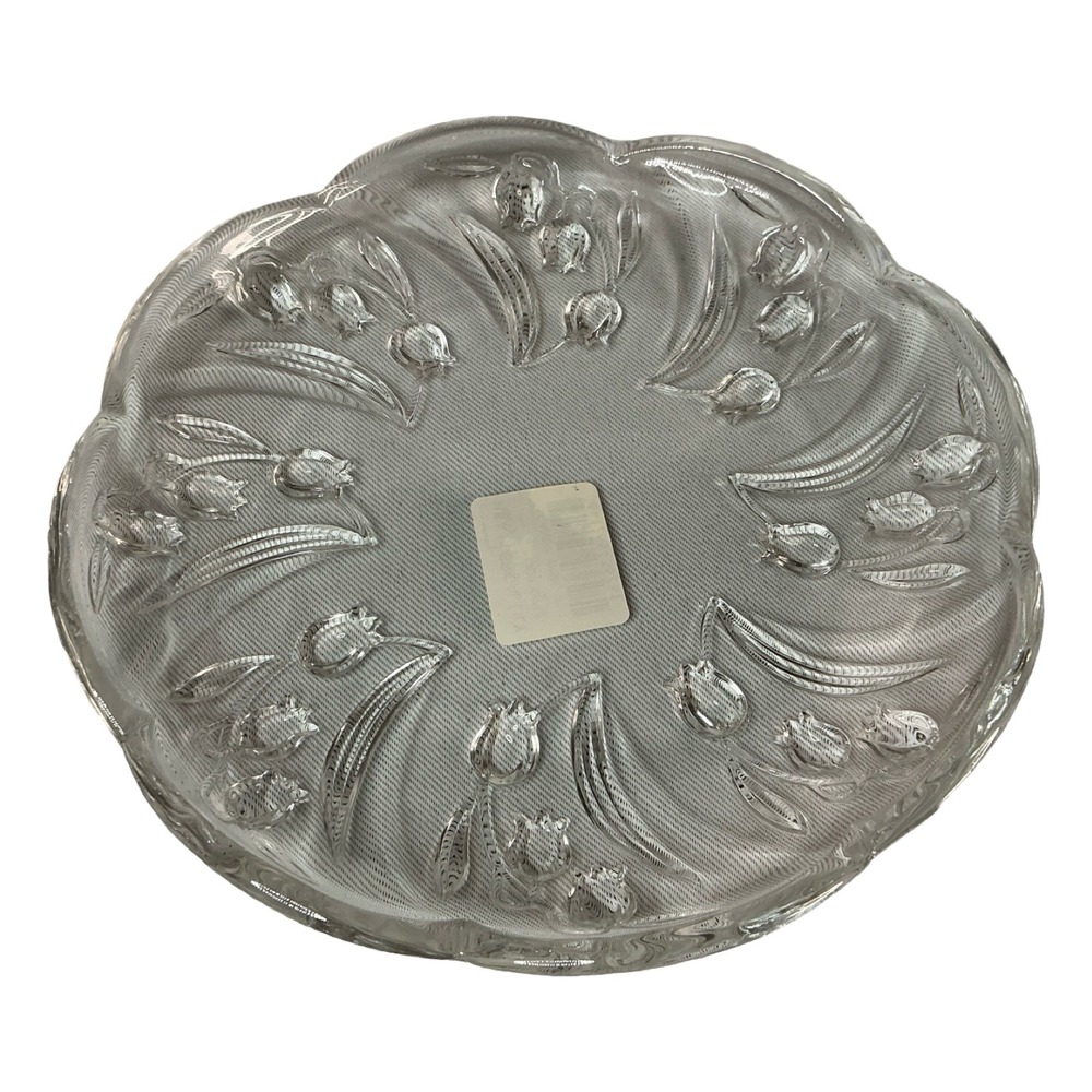 Mikasa Bridal Lily 7 Inch Clear Glass Candy Dish QQ320/715 Japan
